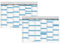 Tafelkalender DIN A3 2025 + 2026 (2 x 1 Stück) Format (297 x 420 mm) 300g BD Papier sehr gut beschreibbar