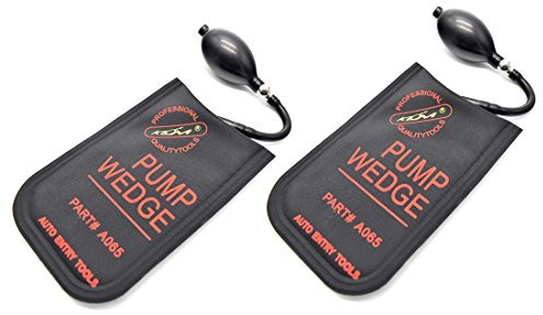 BONAKULA Car Door Opener Air Wedge Rubber Auto Entry Powerful Hand Pump Locksmith Tools Alignment Tool Inflatable Shim (2pcs Small)