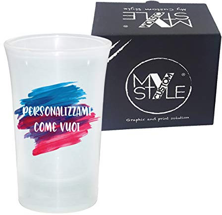 My Custom Style Bicchierino per liquore in Vetro Satinato, Personalizzato