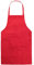 BE-TOOL Kochschürze für Erwachsene, Damen, Uni, langlebig, bequem, mit Vordertasche, waschbar, zum Kochen, Backen, Küche, Restaurant, Basteln, rot, 70CMx60CM