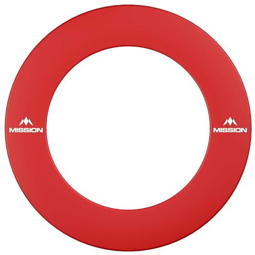 Mission Darts Pro Dartscheibe Surround | Schlicht Heavy Duty | Schwarz/Blau/Rot