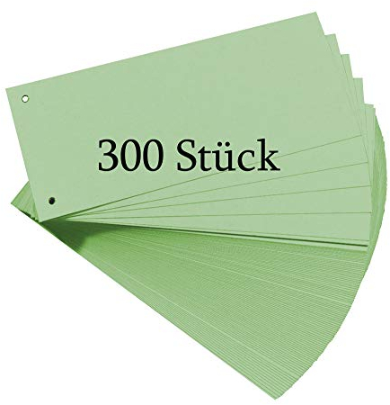 Herlitz 10843506 Trennstreifen, 100-er Packung, Grün (3er Pack)