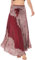 FEOYA Lang Gedruckter Rock Damen Chiffon Bohemien Maxirock Verstellbares Riemen Kleid Freizeit Urlaub Sommerrock Strandkleider - Muster 10