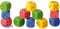 EDUPLAY 130286 Knautschwürfel 4 cm, 4 x 4 x 4 cm, 12-teilig (Farbe zufällig, 1 Set)