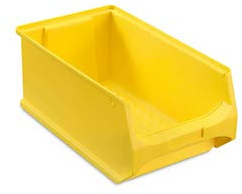 8 Sichtlager Lager Box Kasten Kiste Stapelbox 350x200x150mm gelb