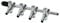 AQUANEAT Aquarium Control Valve, Fish Tank Air Valve, Metal Stainless Steel Gang Valve, Air Flow Distributor Splitter for Air Pump (Middle 4 Way)