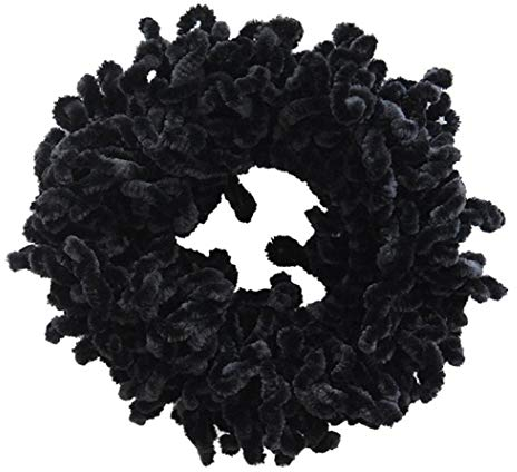 ZYCX123 Volumising Scrunchie Big Hair Tie Ring Hijab Volumizer Khaleeji Kopfbedeckung für Frauen-Schwarz