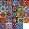 Umelee Adesivi per Piastrelle 48 Pezzi, 20×20 cm, Piastrelle Adesive Impermeabile in Stile Marocchino, Adesivo da Parete in PVC per Fai da Te, Cucina, Bagno, Camera da Letto, Ufficio, Mobili