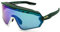 Phieres Sharkbiteph Ldt - Sportbrille für Damen & Herren mit UV400 Protektion & polarisierten Gläsern in Matt Green/Jade Green