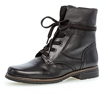 Gabor Bootie, Foularc. (Flausch), schwarz, Schnür./Reißv. Best Fitting, Wechself., 94.674.27 (Größe: 38.5)