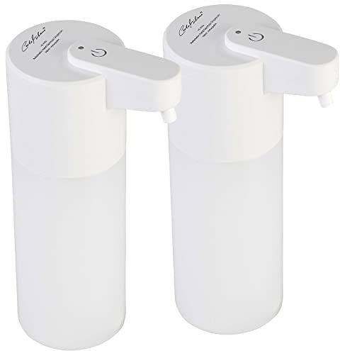 Carlo Milano Infrarotseifenspender: 2er Set Automatischer Akku-Seifenspender, IR-Sensor, 5 Stufen, 500 ml (Elektronische Seifenspender, Automatischer Flüssigseifenspender)