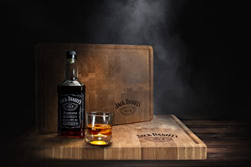 JACK DANIEL'S Eichenholz-Schneidebrett XL - offizielles Lizenzprodukt (Individualisierbar)
