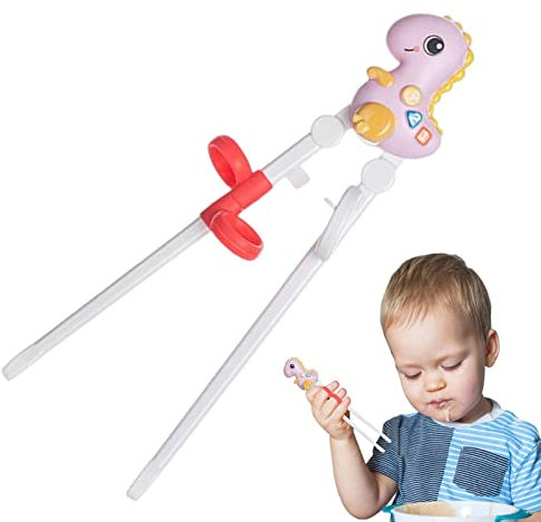 GUOHUA Bacchette da Allenamento | Bacchette di Alimentazione attaccabili | Aiutante per Bacchette per Bambini Adulti Principianti per Un Comodo Cibo da afferrare