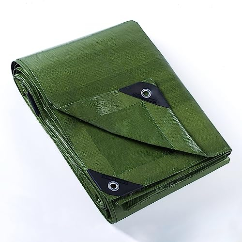 GUARD SHIELD Bâche de Protection Bâche Imperméable étanche 2x2m Vert 160g/m² Polyéthylène Bâches UV Résistant avec œillets
