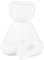 YARNOW Anthropomorpher Blumentopf Neuheit Pflanzentopf Desktop-Statue Mini-pflanztopf Pflanzgefäß Töpfe Pflanzgefäße Für Zimmerpflanzen Saftige Vase Kopf Weiß Keramik Porträt Anlage