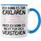 Trendation - Mathe Lehrer Student Geschenk Tasse Lustiger Spruch Geschenkidee für Mathe Geeks Kaffeetasse Becher (Blau)
