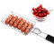 Wurstgrill Edelstahl,Grill Grillkorb 6 Hot Dogs Metall Grill Wurst Rack Grill Mesh Clip Halter Picknick Küchenwerkzeuge,Grillguthalter