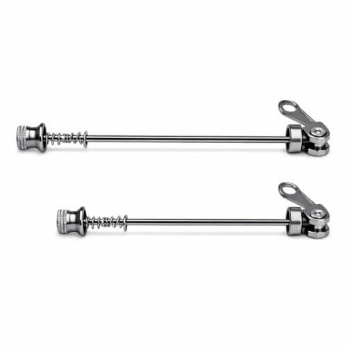 Alomejor 2pcs Bike Quick Release Skewers Bike Front Rear Skewer Accessory for Bike Wheel