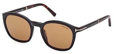 Tom Ford JAYSON FT 1020 Shiny Black/Brown 52/21/145 unisex Sunglasses