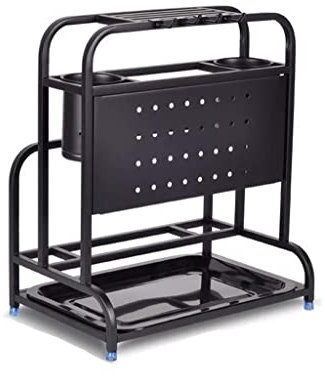 PSTOYS Porta Coltelli Ceppo per Coltelli Portautensili Portacoltelli Salvaspazio Porta Tagliere in Acciaio Inox Porta Bacchette Portacoltelli