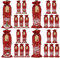 24 sacchetti di iuta per vino, riutilizzabili, sacchetti regalo per bottiglie di vino, Babbo Natale, pupazzo di neve, con coulisse, per viaggi, feste, matrimoni, Capodanno, Natale, per riporre la casa