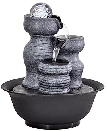 HASMI Fontana da Tavolo Fontana da Tavolo da Tavolo Interni Interni Water Water Caratteristica for Camera da Letto Soggiorno Ufficio Sala da Pranzo e Bagno - 9 Pollici Fontana a Cascata (Color : A)