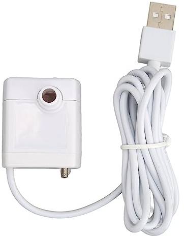 Mini Bomba de Agua sin Escobillas USB 5V DC Dispensador de Agua para Mascotas Bomba de Agua Antiseca Bomba Micro Sumergible con Cable de Alimentación de 148 Cm 3 Ventosas para