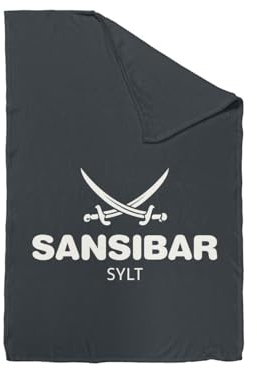 Sansibar Sylt Wohndecke Tagesdecke Kuscheldecke Fleecedecke, 150x200 cm, pflegeleicht, wärmend