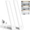 Haokiang 2Pack Under Cabinet Kitchen Lights White 39 LED Under Cupboard Kitchen Lights 24cm USB Rechargeable Light,1500mAh Magnetic Strip Light, 6500K Dimmable Motion Sensor Lights Indoor,Stairs