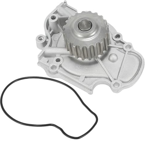 Hihaha Pompe À Eau Avec Joint En Caoutchouc Pour Honda Civic 99-00 1pc | Pour Acura Integra 94-01, Pour Honda Civic Del Sol 96-97, Argentée, Métal, N°19200PT2003/19200PT2013, Refroidisement Moteur