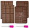 PXBSNB 4 Stück Schokoladenform Silikon Tief, Schokoladenform Dubai Schokolade, Wiederverwendbar Chocolate Mold, Antihaft Schokoladen Form für DIY Schokolade Süßigkeiten Candy