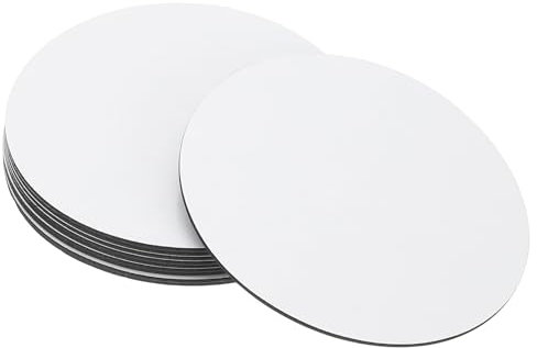 PATIKIL 3x3 in Sublimation Magnet Blanks, 30pcs Sublimation Blanks Products Personalized Refrigerator Magnets for Kitchen Fridge Home Decor, Round