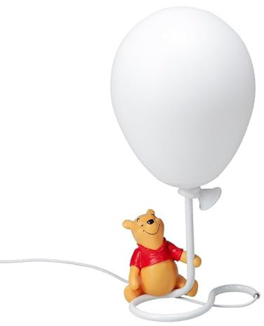 Winnie Puuh Ballonlicht - Offiziell lizenzierte Pooh Bear Lampe für Nachttisch, mehrfarbige Stimmungsbeleuchtung, Kinderzimmer Dekor