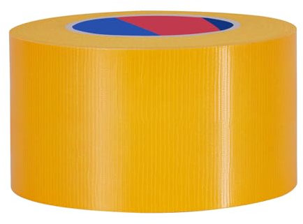 Duccinp Panzertape extra stark, 50 m x 75 mm, Wasserdichtes Reparaturband für Reparaturen, Heimwerker, Handwerk, Innen- und Außenbereich, Duct Tape (Gelb)