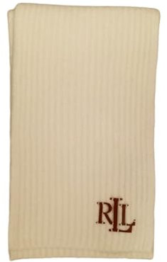 Lauren Ralph Lauren Damenschal Marchio, Modell 454960069, aus Baumwolle., Weiß, Einheitsgröße
