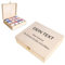 Creative Deco Personalised Wooden Tea Box Storage with Lid | 12 Compartments | Your Text | 29x25x7.5cm | Natural Wood | Organiser Keepsake Caddy Chest | Gift Box | UV Print