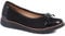 Lightweight Ballet Pumps - Black-Black Patent Size 3