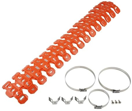 Auspuffrohrschutz Für TPi EXC 300 2012-2023 60cm Auspuff Schild Schalldämpfer Rohr Schutz Abdeckung SX 125 EXC 250 300 XC XC-W Sechs Tage(Orange)