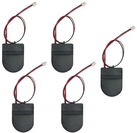5Pcs RTC Battery Case Real Time Clock Holders,Compatible with Raspberry Pi 5,with Connectors