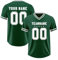 American Football Trikot Personalisiert Football Jersey mit Printed Team Namen Nummer & Logo Fußballtrikot Individuelle Herren Sports Uniform Atmungsaktiv T-Shirt,Dark Green