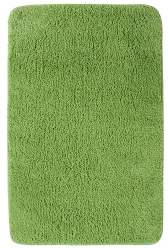 NYVI Badematte NYVISpa Lasalle XXL 70x120 cm Grün Rechteckig - Badezimmerteppich - rutschfest, Saugfähig, Schnell Trocknend, Fußbodenheizung geeignet, Oeko-TEX, Waschbar, Weich