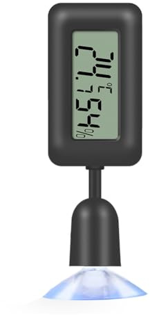 Uxsjakjsd Mini Thermometer Indoor Digital Temperature Humidity Meter forTerrarium Reptile Accessories forHumidor, Thermostat Reptile Tank