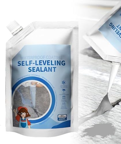Adesivo per calafataggio in cemento, stucco per crepe, sigillante autolivellante resistente alle intemperie per la riparazione di crepe, stucco per crepe ad alta resistenza per vialetti (Grey,1PC)