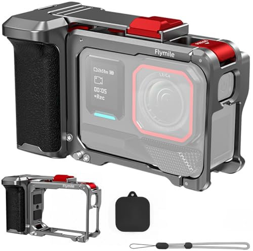 Honbobo Xplorer Grip Kit for Insta360 Ace Pro 2, Shooting Handle Metal Camera Cage Horizontal Vertical Frame Accessories for Insta360 Ace Pro/Ace Pro 2