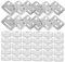 SHINEOFI 100 Pièces Clips de Fixation Muraux Acier Inoxydable Lot pour Panneaux Muraux Installation Facile et Durable Accessoires de Décoration Intérieure et Extérieure