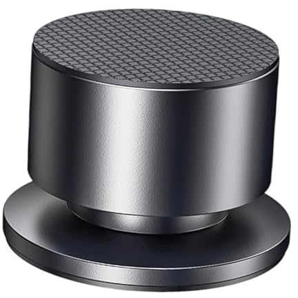 BaotyJie Pieds de Support d'isolation pour Haut-Parleur, Pieds de Caisson de Basses, de Platine Vinyle, Audio, Maison, en Aluminium, Noir