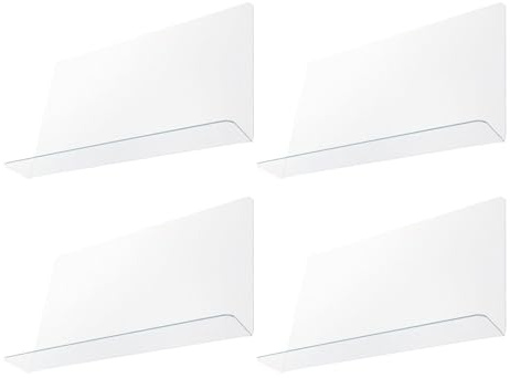 PAMINGONO 4 Stück Spritzschutz für Badewanne und Dusche Kleiner Eck Spritzschutz aus Transparentem PVC Selbstklebend Abnehmbar für Bad und Waschbecken