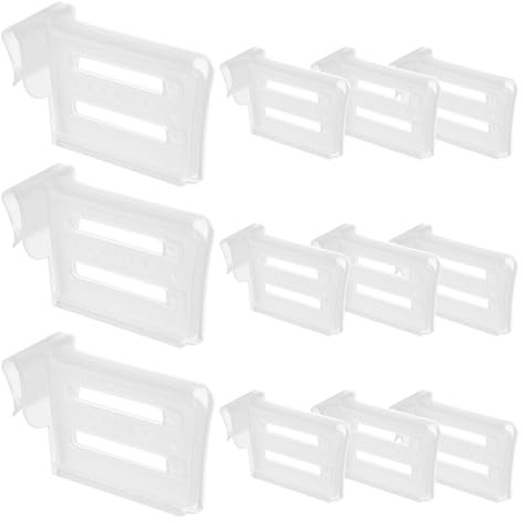 COHEALI 12pcs Side Door Separator Drawer Food Partition Plate Refrigerator Side Door Partition Pp Hanging Installation Prevent Falling Fridge Shelf Organizer for Refrigerator