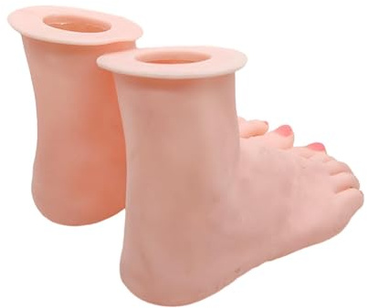 UxicRuya Silikonfußmodell, Weibliche Schaufensterpuppenfuß Präsentation, Fußarmband Schuh Und Sockenpräsentation, Werkzeug