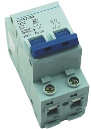 Disjoncteur de sécurité MCB 2P 32A D type 240V/415V 50HZ/60HZ
